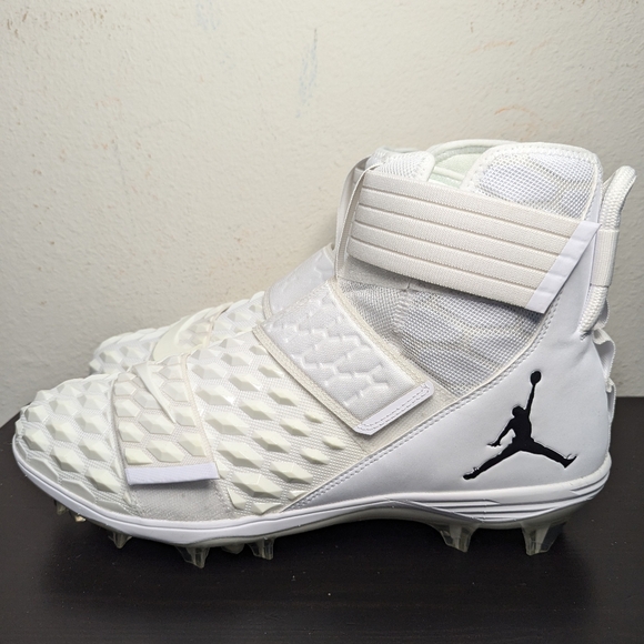 Nike Jordan Force Savage Elite 2 White Football Cleats Mens (CV1665-103) - Picture 2 of 8